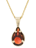 OR ÉCLAT Gold-Anhänger "Goutte grenat" mit Edelstein