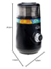 InnovaGoods Kaffeemühle ''SH21638B'' in Schwarz - (B)12,8 x (H)24,2 x (T)13,2 cm