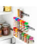 InnovaGoods 5er-Set: Gewürzorganizer in Grau - (B)20 x (H)4 x (T)2,5 cm
