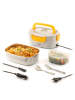 InnovaGoods Elektrische lunchbox wit/geel