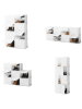 InnovaGoods Schuhschrank in Weiß - (B)84 x (H)128 x (T)32 cm
