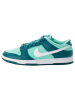 Nike Sportswear Skórzane sneakersy "Dunk Low" w kolorze turkusowym