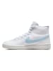 Nike Sportswear Leder-Sneakers "Court Royale 2 Mid" in Weiß/ Hellblau