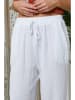 Le Monde du Lin Leinen-Hose in Weiß