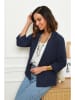 Le Monde du Lin Linnen blazer donkerblauw