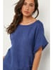 Le Monde du Lin Linnen tuniek blauw