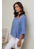 Le Monde du Lin Leinen-Bluse in Hellblau