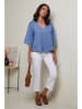 Le Monde du Lin Leinen-Bluse in Hellblau