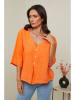 Le Monde du Lin Leinen-Bluse in Orange