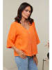 Le Monde du Lin Linnen blouse oranje