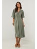 Le Monde du Lin Leinen-Kleid in Grün