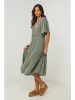 Le Monde du Lin Leinen-Kleid in Grün