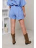 Rodier Lin Linnen short blauw