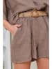 Rodier Lin Leinen-Shorts in Taupe