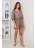 Rodier Lin Leinen-Shorts in Taupe