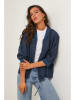 Le Monde du Lin Leinen-Blouson in Dunkelblau