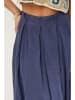 Le Monde du Lin Linnen rok donkerblauw