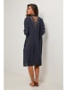 Le Monde du Lin Lniana sukienka w kolorze granatowym