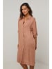 Le Monde du Lin Lniana sukienka w kolorze szaroróżowym