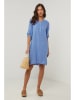 Le Monde du Lin Lniana sukienka w kolorze niebieskim