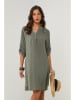 Le Monde du Lin Leinen-Kleid in Khaki