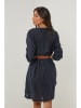 Le Monde du Lin Lniana sukienka w kolorze granatowym