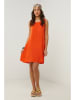 Le Monde du Lin Lniana sukienka w kolorze pomarańczowym