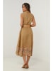 Le Monde du Lin Linnen jurk lichtbruin