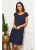 Le Monde du Lin Leinen-Kleid in Dunkelblau