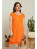 Le Monde du Lin Leinen-Kleid in Orange