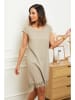 Le Monde du Lin Leinen-Kleid in Taupe