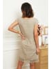 Le Monde du Lin Leinen-Kleid in Taupe