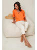 Le Monde du Lin Leinen-Bluse in Orange