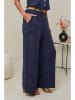 Le Monde du Lin Leinen-Hose in Dunkelblau