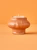 BELLA MAISON Kerzenhalter "Perla" in Hellbraun - (H)6 x  Ø 8 cm
