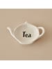 BELLA MAISON Talerzyk "Tea" w kolorze białym na torebki herbaty - 12 x 9 cm