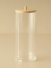 BELLA MAISON Aufbewahrungsdose mit Deckel in Transparent/ Natur - Ø 7 cm x (H)18 cm