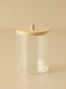 BELLA MAISON Aufbewahrungsdose mit Deckel in Transparent/ Natur - Ø 7 cm x (H)10 cm