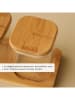 BELLA MAISON 4tlg. Set: Vorratsbehälter in Beige - (B)21,8 x (H)9,4 x (T)7,8 cm