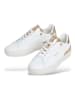 Pepe Jeans FOOTWEAR Leren sneakers "Camden" wit/goudkleurig