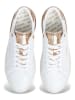 Pepe Jeans FOOTWEAR Leren sneakers "Camden" wit/goudkleurig