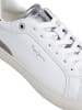 Pepe Jeans FOOTWEAR Skórzane sneakersy "Camden" w kolorze srebrno-białym