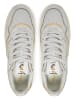 Pepe Jeans FOOTWEAR Leder-Sneakers "Chester Distress" in Weiß/ Gold
