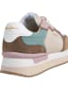 Pepe Jeans FOOTWEAR Sneakersy "Rusper" w kolorze beżowo-zielono-jasnoróżowym