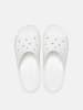 Crocs Klapki "Classic Platform" w kolorze białym