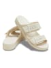 Crocs Klapki w kolorze kremowym