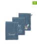 Sterntaler® 3er-Set: Waschlappen "Emmi" in Blau - (L)21 x (B)15 cm