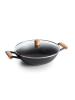 Brandt 2-delige set: wokpan zwart - Ø 30 cm