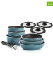 Brandt 10-delige kookgereiset turquoise