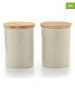 Brandt 2er-Set: Vorratsdosen in Creme/ Hellbraun - 1,3 l